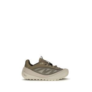 Moncler Gray Calf Leather Bos Taurus Athletic Women's Sneakers